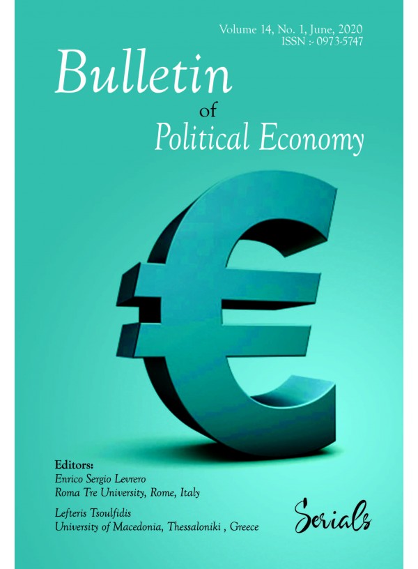 Announcement from the Bulletin of Political Economy Editorial Board